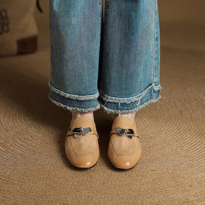 Authentic Luxe Leather Mule Shoes