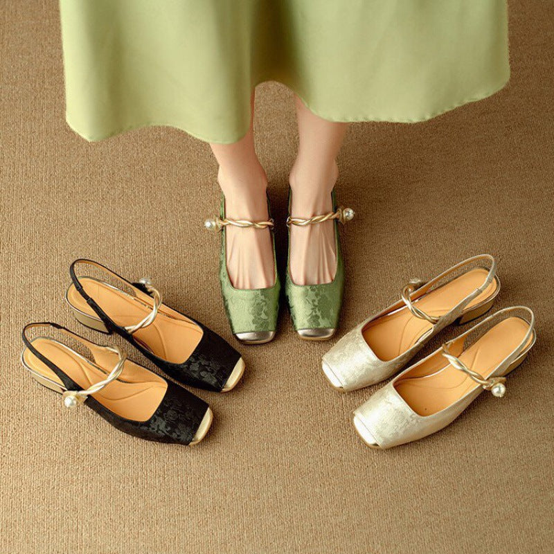 Luxury High Heel Leather Shoes