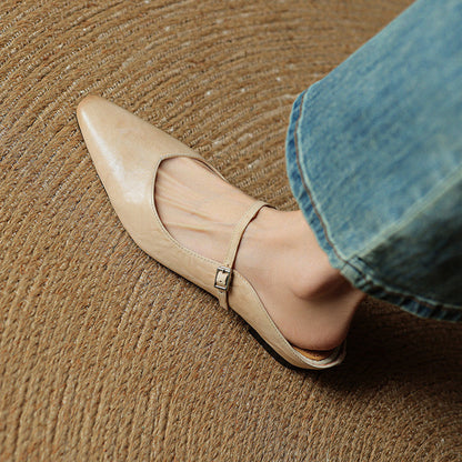 Authentic Soft Leather Mule Shoes