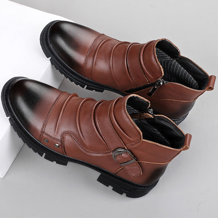 Cedrus Men's Leather Boots - VibreMode