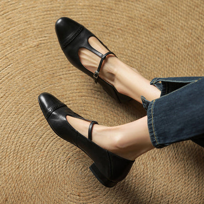 Authentic Real Leather Flat Shoes