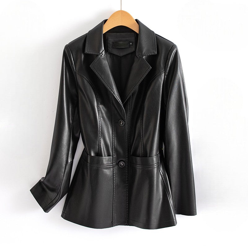 Women's Lambskin Leather Jacket - VibreMode