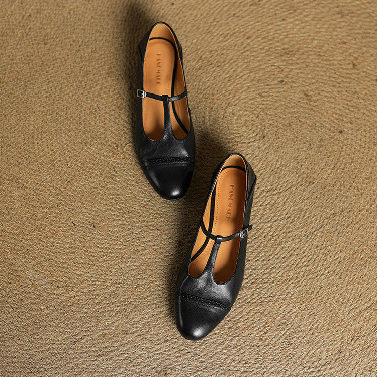 Authentic Real Leather Flat Shoes