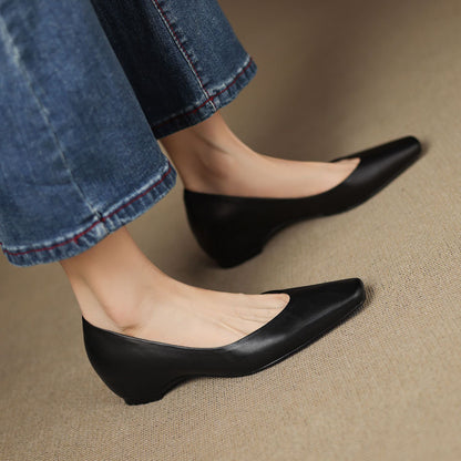 Real Leather Comfort Flat Shoes