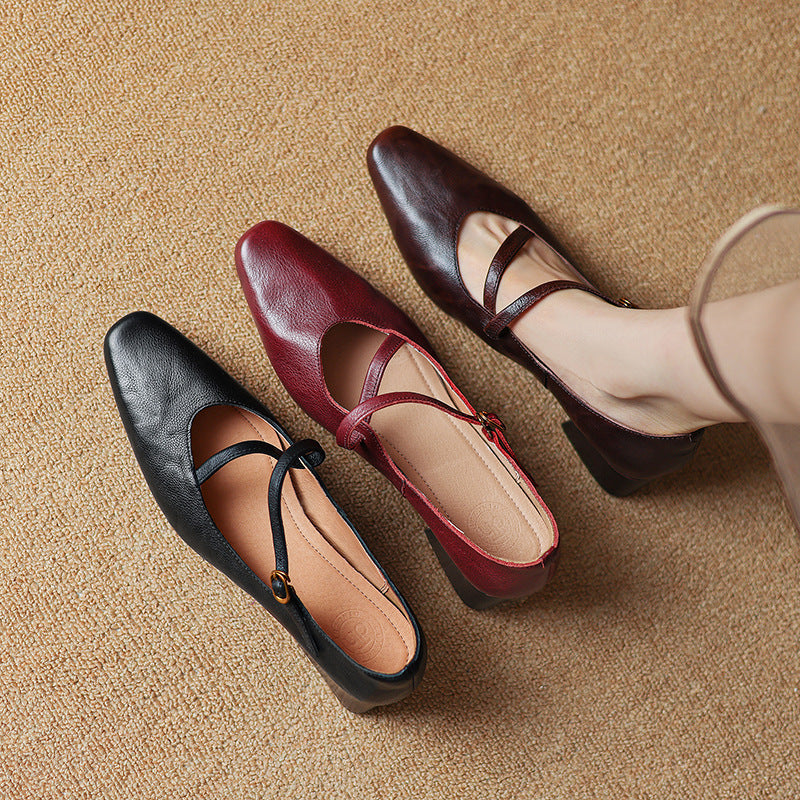 Premium Real Leather High Heels