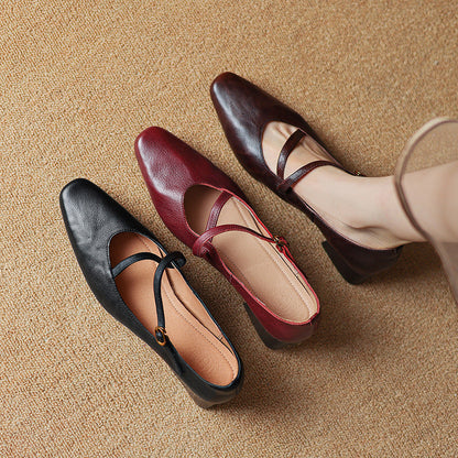 Premium Real Leather High Heels