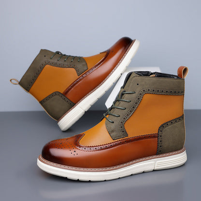 Men's Hybrid Brogue Boots - VibreMode