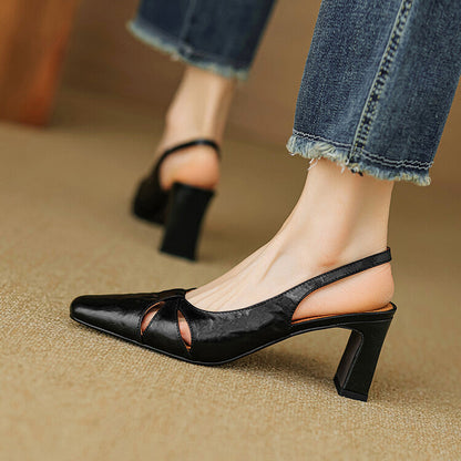 Authentic Leather Mule Shoes