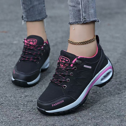 Trail Running Support Shoe - Black Pink