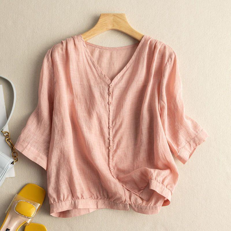 Comfortable Women's Cotton Shirt - VibreMode