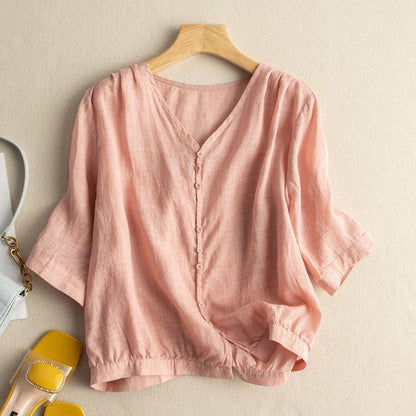Comfortable Women's Cotton Shirt - VibreMode