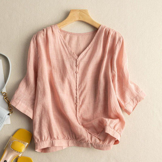 Comfortable Women's Cotton Shirt - VibreMode