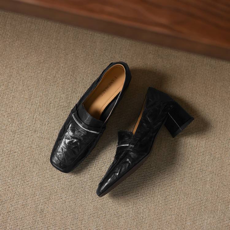 Authentic Leather High Heel Shoe