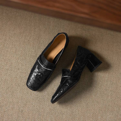 Authentic Leather High Heel Shoe