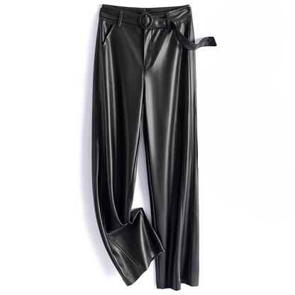 Vivian Women's Sheepskin Leather Pants - VibreMode
