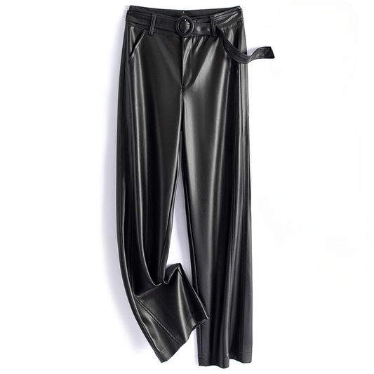 Vivian Women's Sheepskin Leather Pants - VibreMode