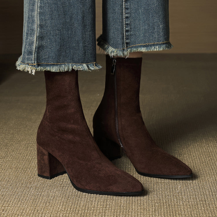 Luxurious Soft Suede Ankle Boots