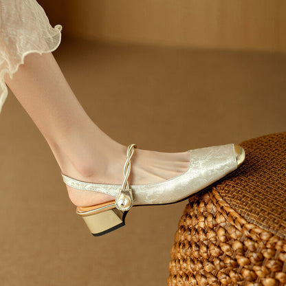 Luxury High Heel Leather Shoes