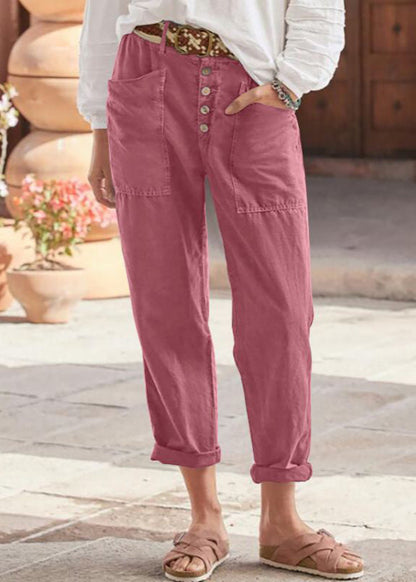 Women's High Waisted Straight Leg Trousers - VibreMode