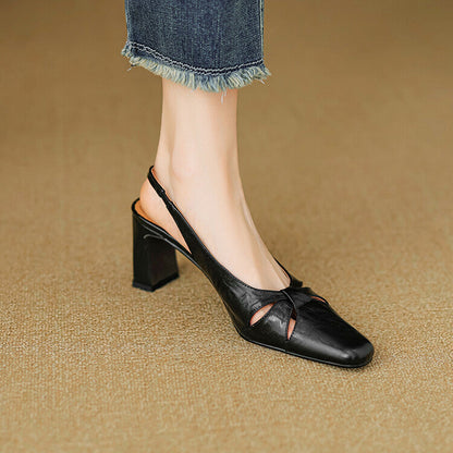 Authentic Leather Mule Shoes