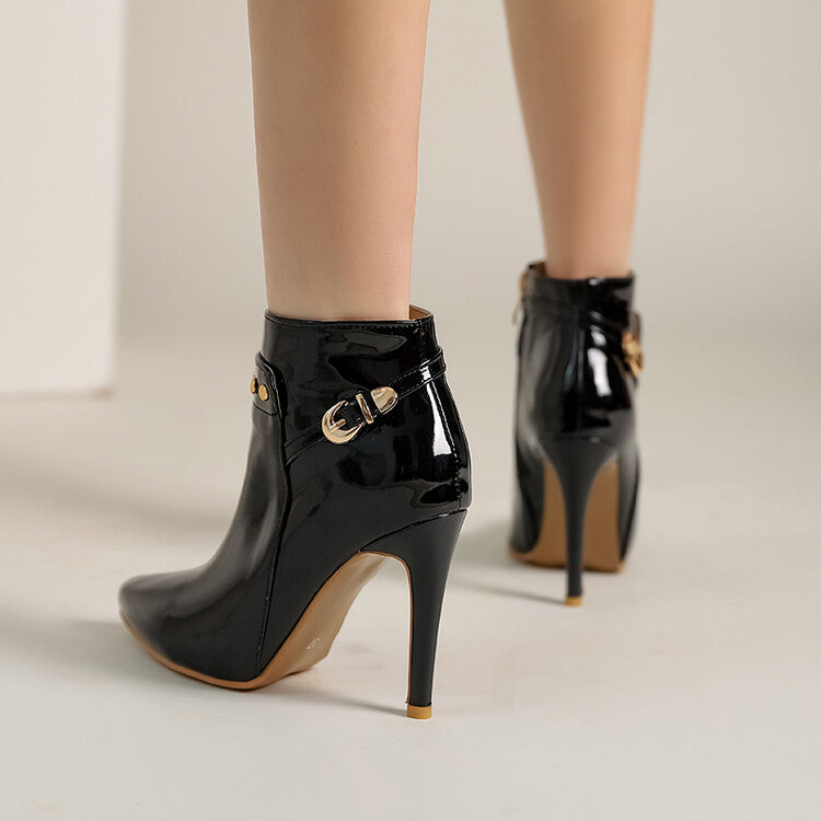 Classic Black Leather Ankle Boots