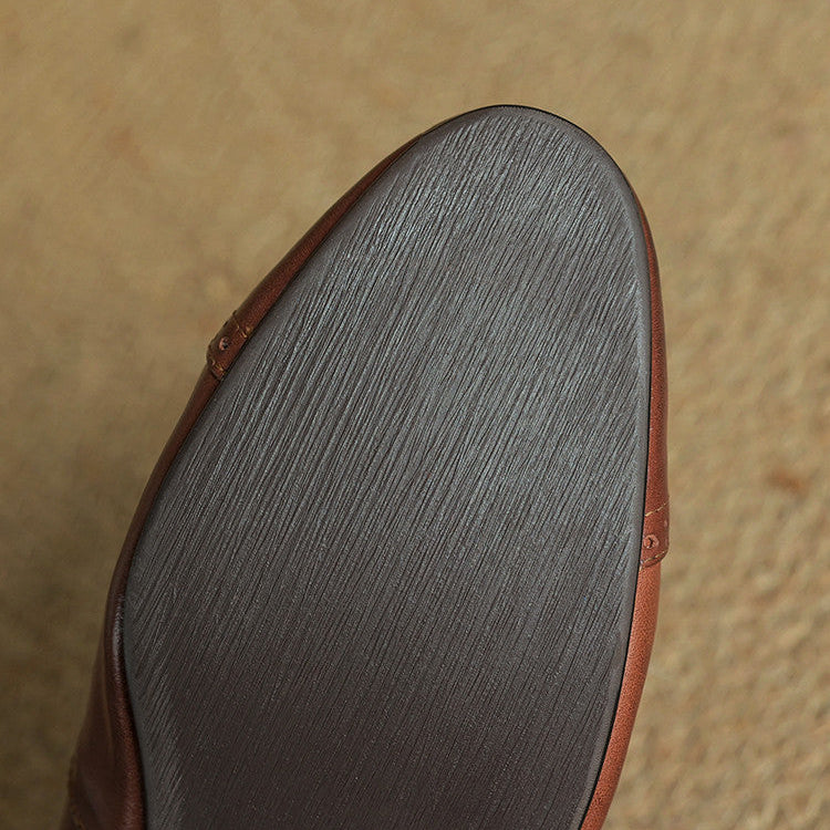 Authentic Real Leather Flat Shoes