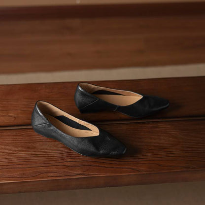 Real Leather Ballet Shoes