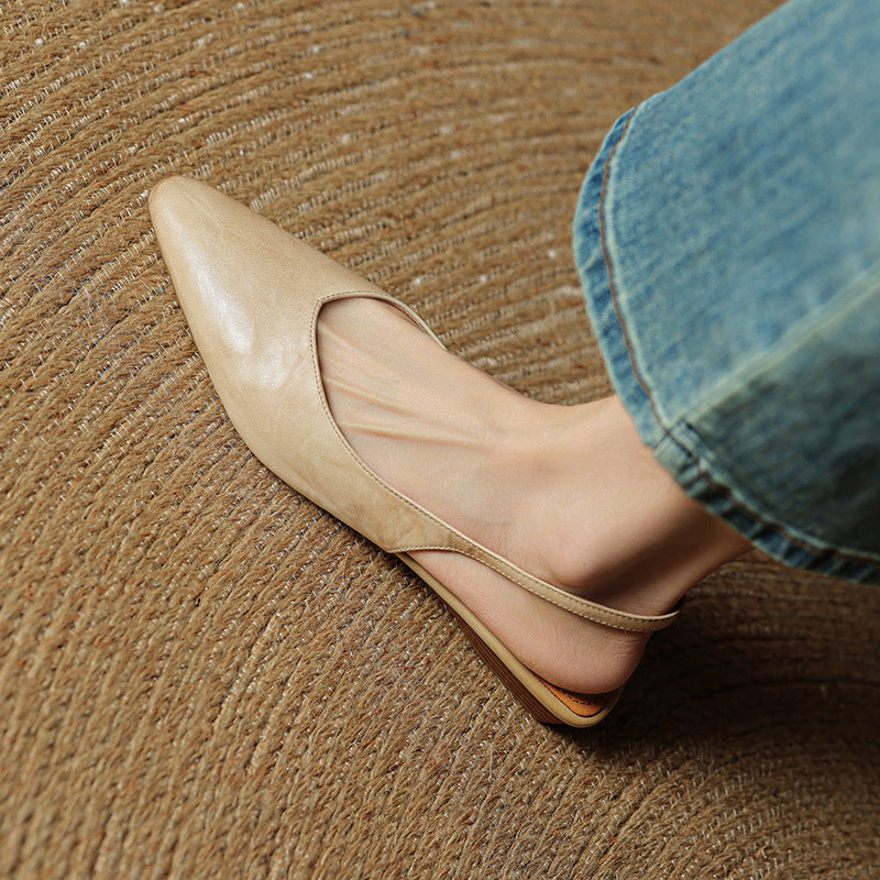 Authentic Leather High Heel Sandals