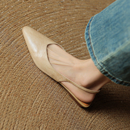 Authentic Leather High Heel Sandals