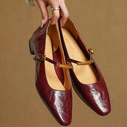 Luxury Red Leather High Heels