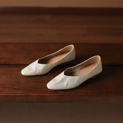 Real Leather Ballet Shoes