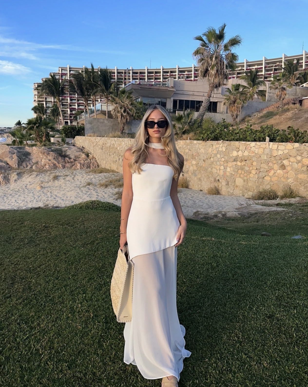 Women's Strapless Asymmetric Maxi Dress - VibreMode