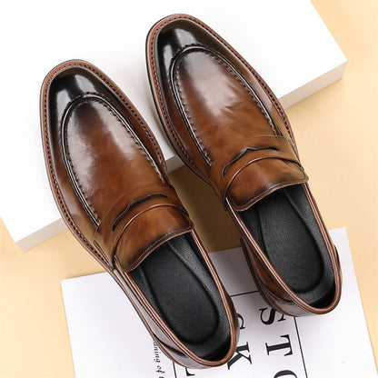 Authentic Luxe Leather Slip On Shoes