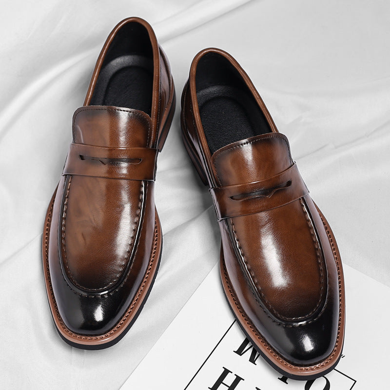 Authentic Luxe Leather Slip On Shoes