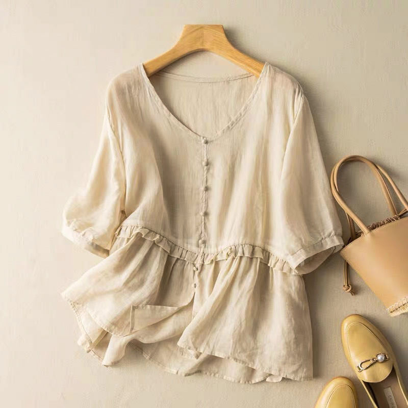 Soft Breathable Women's Blouse - VibreMode