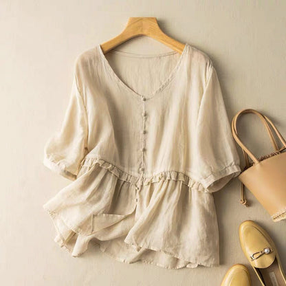 Soft Breathable Women's Blouse - VibreMode