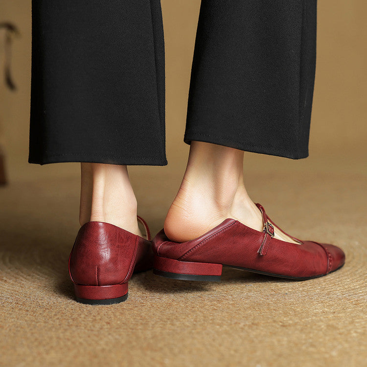 Authentic Real Leather Flat Shoes
