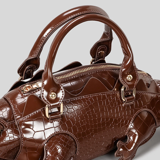 Genuine Alligator Style Leather Handbag