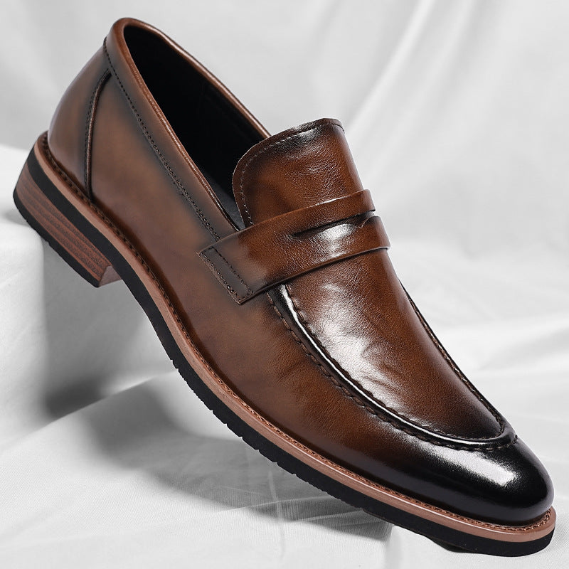 Authentic Luxe Leather Slip On Shoes
