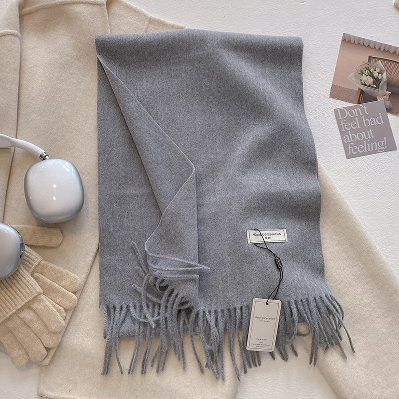 Soft Tassel Scarf Shawl