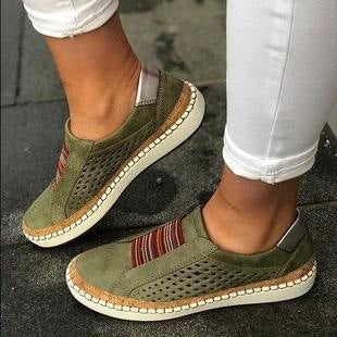 Women's Orthopedic Slip-On Sneakers Breathable Cushioned Casual