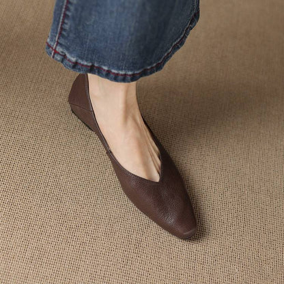 Real Leather Ballet Shoes