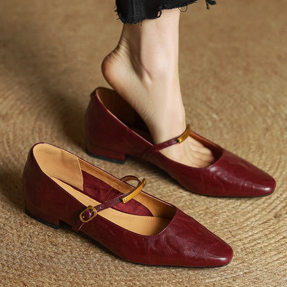 Luxury Red Leather High Heels - VibreMode