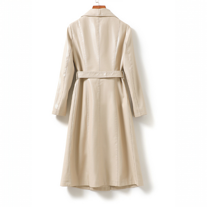 Chelsea Sheepskin Leather Trench Coat - Jack Hafford