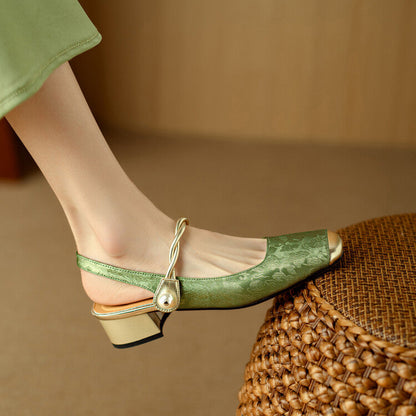 Luxury High Heel Leather Shoes