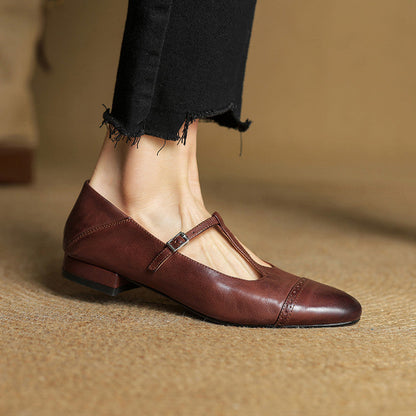 Authentic Real Leather Flat Shoes