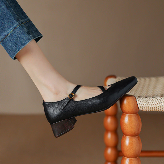 Premium Real Leather High Heels
