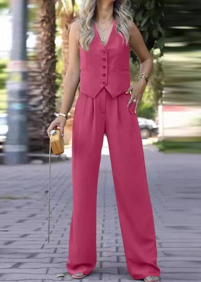 Women's Sleeveless Blazer Set