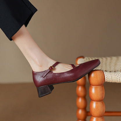 Premium Real Leather High Heels