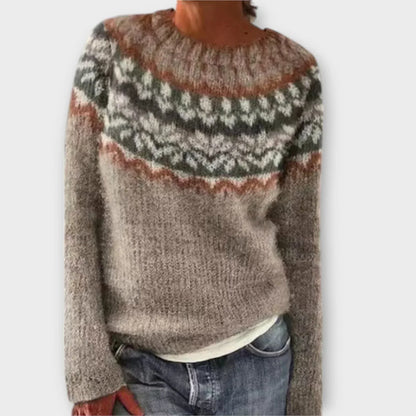 Women's Vintage Crewneck Fair Isle Sweater